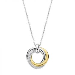 Collier femme ti sento argent 925/1000 bicolore 34055zy - colliers-femme - edora - 0