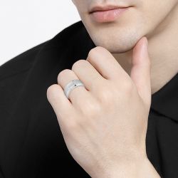 Bague homme hugo boss acier argenté taille l 1580254l - bagues-homme - edora - 1