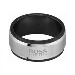 Bague homme hugo boss acier argenté taille l 1580255l - bagues-homme - edora - 0