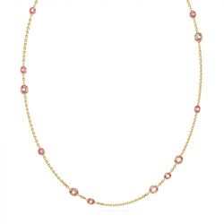 Collier femme sautoir swarovski imber doré et cristaux 5682533 - colliers-femme - edora - 0