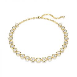 Collier femme swarovski tennis imber doré et cristaux 5682585 - colliers-femme - edora - 0