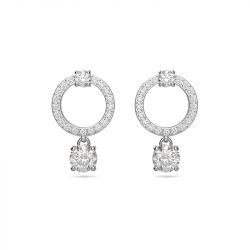 Boucles d'oreilles femme  pendantes swarovski constella argenté et cristaux 5563278 - boucles-d-oreilles-femme - edora - 0