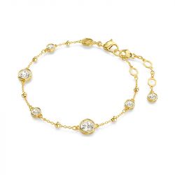 Collier femme swarovski idyllia imber doré et cristaux 5680094 - colliers-femme - edora - 3