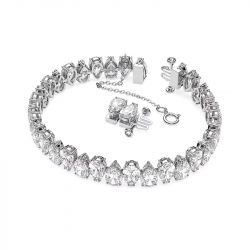 Bracelet femme swarovski tennis matrix argenté et cristaux 5598350 - bracelets-femme - edora - 2