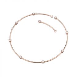 Collier femme swarovski constella doré rose et cristaux 5609710 - colliers-femme - edora - 2