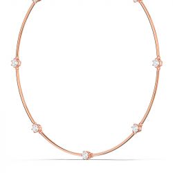 Collier femme swarovski constella doré rose et cristaux 5609710 - colliers-femme - edora - 4