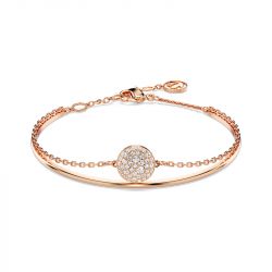 Bracelet femme jonc swarovski sublima matrix doré rose et cristaux 5683452 - bracelets-femme - edora - 0