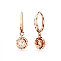 Boucles d'oreilles femme  pendantes swarovski una angelic doré rose et cristaux 5638769  - boucles-d-oreilles-femme - edora - 4