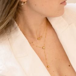 Collier femme zag bijoux acier doré amber snm23144-01uni - colliers-femme - edora - 1