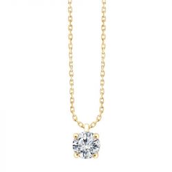 Collier Femme EÏKO OR 750/1000 Jaune et Diamant de Synthèse LCN30723D