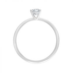 Bague femme solitaire eÏko or 750/1000 blanc et diamant de synthèse lcr101699dw - solitaires - edora - 3