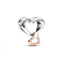 Charm pandora cœur infini ajouré bicolore 782642c00
 - charms - edora - 0