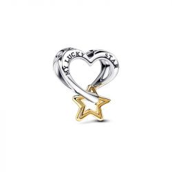 Charm pandora bonne Étoile & cœur 763513c00 - charms - edora - 0