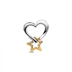 Charm pandora bonne Étoile & cœur 763513c00 - charms - edora - 2