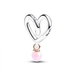 Charm pandora cœur ruban bimatière 783242c01 - charms - edora - 0