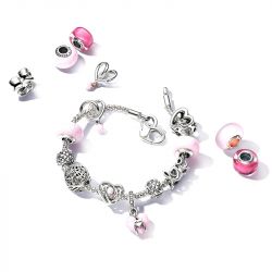 Charm pandora cœur ruban bimatière 783242c01 - charms - edora - 5