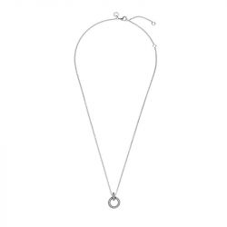 Collier femme pandora argent 925/1000  double cercle 399487c01-45 - colliers-femme - edora - 3