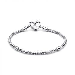 Bracelet femme pandora argent 925/1000 cloutée 592453c00-18 - bracelets-femme - edora - 2