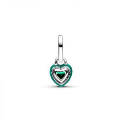 Mini charm pandora pendant cœur chakra vert pandora 793042c03 - charms - edora - 2