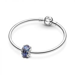 Charm pandora en verre de murano bleu galaxie & Étoile 790015c00
 - charms - edora - 5