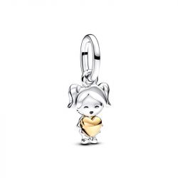 Charm pandora pendant fille heureuse 763601c00
 - charms - edora - 0