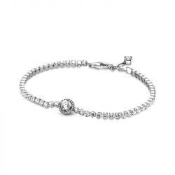 Bracelet femme pandora argent 925/1000 rivière halo scintillant 599416c01-18 - bracelets-femme - edora - 0