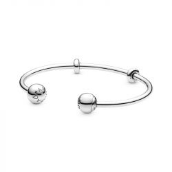 Bracelet femme jonc pandora argent 925/1000 596477-1 - joncs - edora - 0