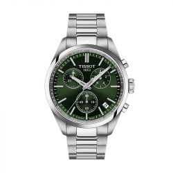 Montre homme chronographe tissot pr 100 acier argenté  t1504171109100 - montres-homme - edora - 0