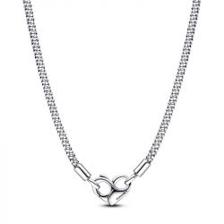 Collier femme chaîne pandora argent 925/1000 maille cloutée 392451c00-45 - colliers-femme - edora - 0