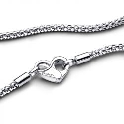 Collier femme chaîne pandora argent 925/1000 maille cloutée 392451c00-45 - colliers-femme - edora - 2