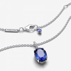 Collier femme pandora argent 925/1000 halo spectaculaire scintillant 390055c01-45 - colliers-femme - edora - 5