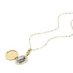 Collier femme fossil heritage locket collection acier doré jf04426710 - colliers-femme - edora - 4