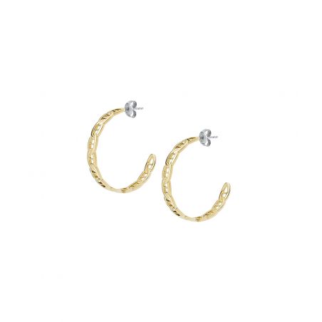 Creoles femme: créoles argent, or 18 carats & créoles or blanc - boucles-d-oreilles-femme - edora - 2