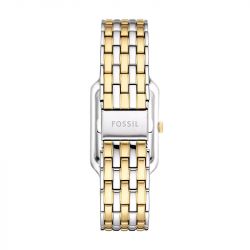 Montre femme fossil raquel à trois aiguilles avec date, en acier inoxydable, bicolore es5305 - montres-femme - edora - 3