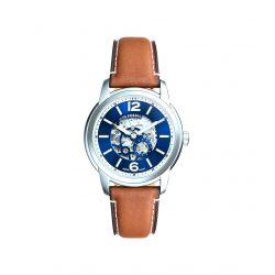 Montre homme fossil heritage automatique en cuir marron me3263 - montres-homme - edora - 0