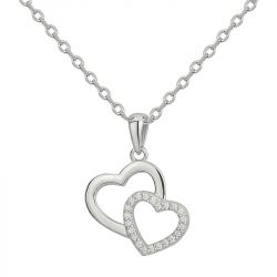 Collier Femme EDORA ARGENT 925/1000 Coeurs et Oxydes 70700942