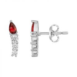 Boucles d'Oreilles Femme Puces ARGENT 925/1000 et Oxydes EDO70400678