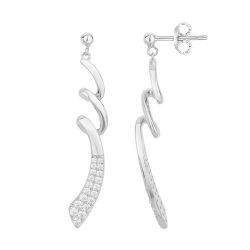 Boucles d'Oreilles Femme Pendantes ARGENT 925/1000 et Oxydes EDO70400683