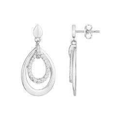 Boucles d'Oreilles Femme PendantesEDORA ARGENT 925/1000 et Oxydes 70400591