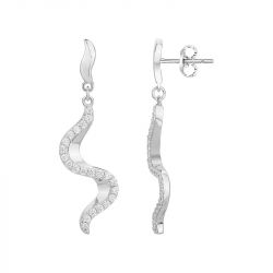 Boucles d'Oreilles Femme PendantesEDORA ARGENT 925/1000 et Oxydes 70400609