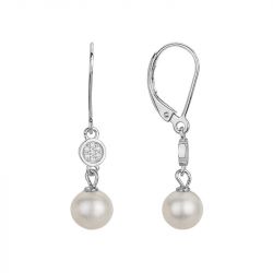 Boucles d'Oreilles Femme PendantesEDORA ARGENT 925/1000 et Perles d'eau douce 70400582