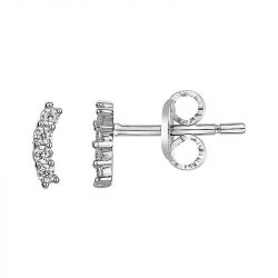 Boucles d'Oreilles Femme Puces EDORA ARGENT 925/1000 et Oxydes 70400461