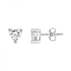 Boucles d'Oreilles Femme Puces EDORA ARGENT 925/1000 et Oxydes 70400632