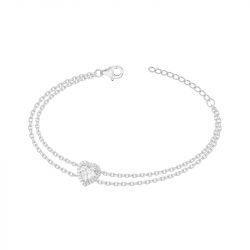 Bracelet femme edora argent 925/1000 cœur et oxydes 70300406 - bracelets-femme - edora - 0