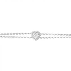 Bracelet femme edora argent 925/1000 cœur et oxydes 70300406 - bracelets-femme - edora - 2