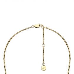 Collier femme fossil acier doré et perles all stacked up ja7248710 - colliers-femme - edora - 3