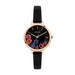 Montre femme oui&me cuir noir me010059 - montres-femme - edora - 0