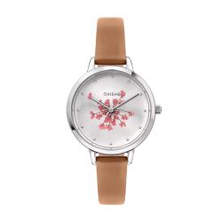 Montre femme oui&me fleurette cuir marron me010248 - montres-femme - edora - 0