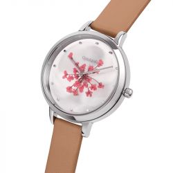 Montre femme oui&me fleurette cuir marron me010248 - montres-femme - edora - 4