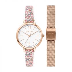 Montre femme oui&me fleurette cuir motif fleuri me010310 - montres-femme - edora - 0